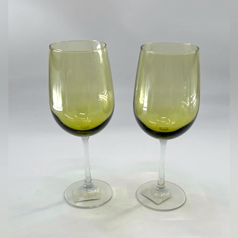 Wine Glasses 2pc Stemmed Greenbrier International NEW Alcohol Drinking